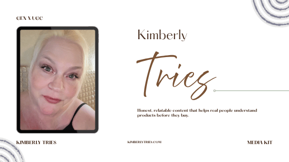 Cover of the Kimberly Tries media kit